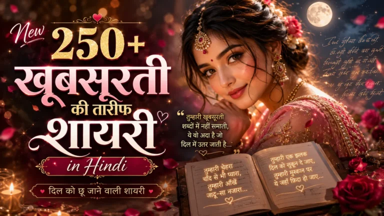 Khubsurti Ki Tareef Shayari in Hindi