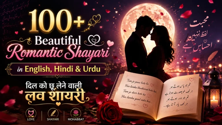 Romantic Shayari in English,Hindi & Urdu